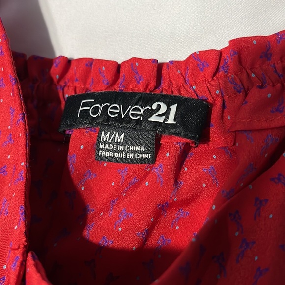Forever 21 red baby doll dress with pockets - Picture 6 of 7